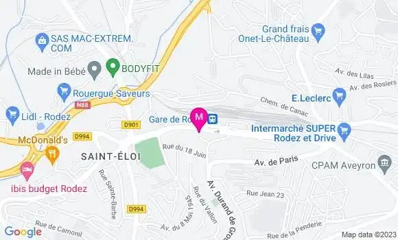Localisation Restaurant  O