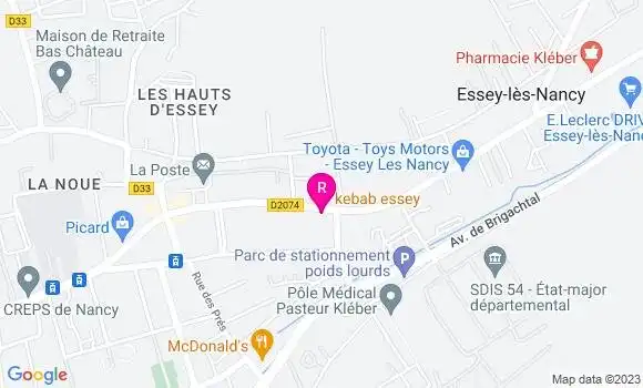 Localisation Kebab Essey