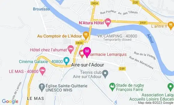 Localisation Pizzeria Quai 3