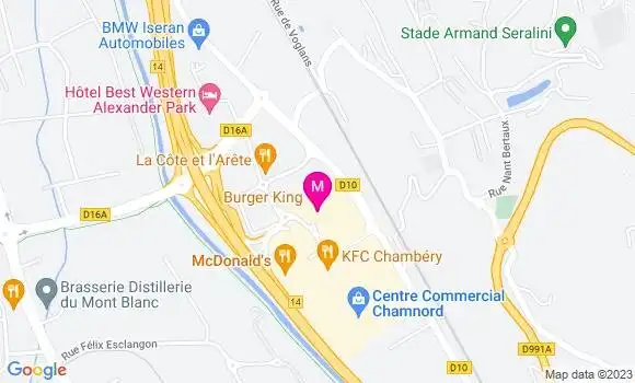 Localisation Restaurant  Burger King