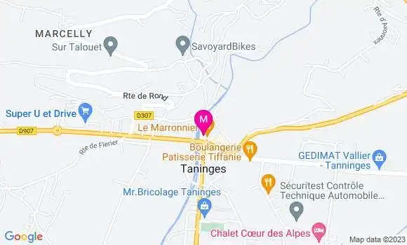 Localisation Restaurant  Chez Nous