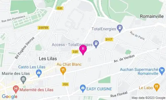 Localisation Restaurant  Senefood