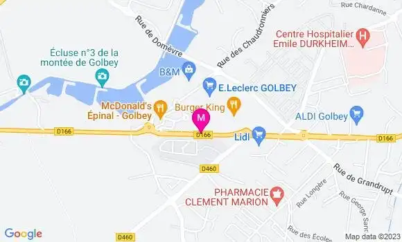 Localisation Fast Food Burger King