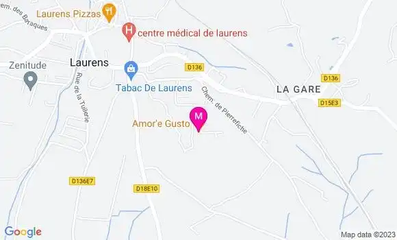 Localisation Restaurant  Amor