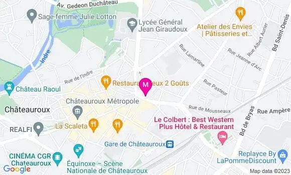 Localisation Restaurant  The King