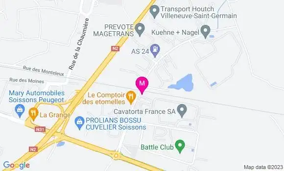 Localisation Restaurant  La Zone