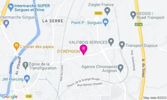 Localisation Crêperie Ô
