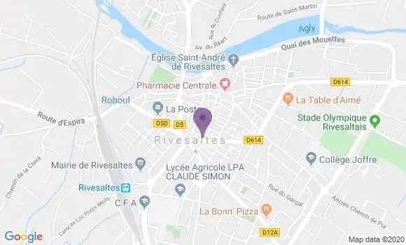 Localisation Restaurant  Au P