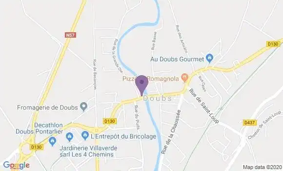 Localisation Restaurant  Le Doubs Passage