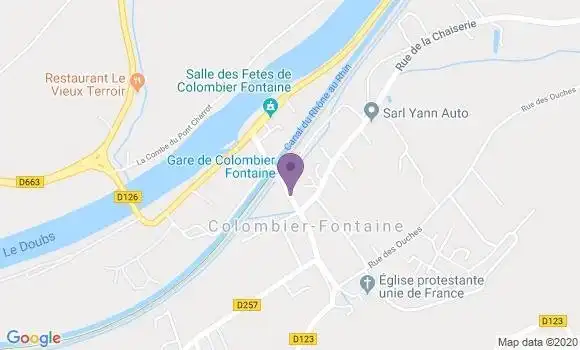 Localisation Restaurant  La Grange