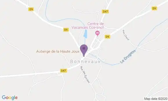 Localisation Auberge de la Haute Joux