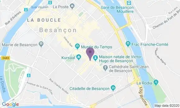 Localisation Crêperie La Boite à Crêpes