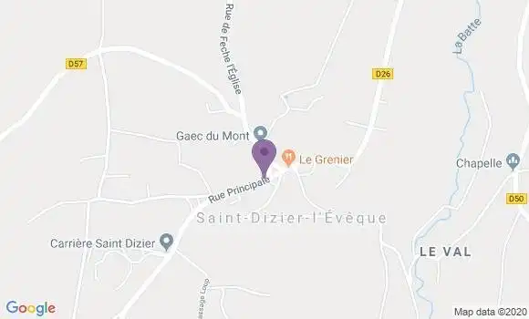 Localisation Restaurant  Le Grenier