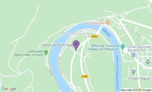 Localisation Auberge de la Roche à 7 Heures