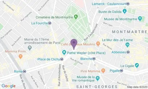 Localisation Cafétéria Flunch