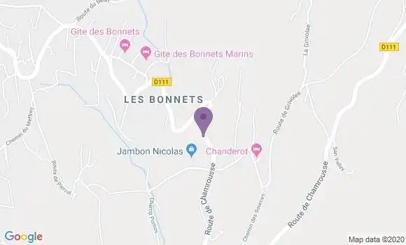 Localisation Auberge Les Seiglières