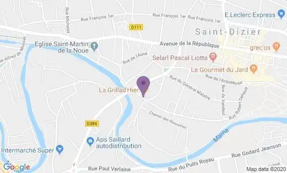 Localisation Restaurant Grill La Grillad