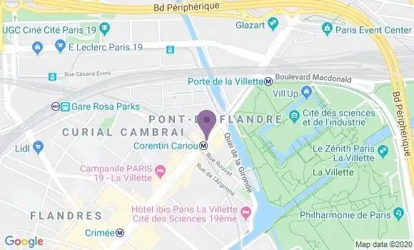 Localisation Restaurant  La Pièce de Boeuf