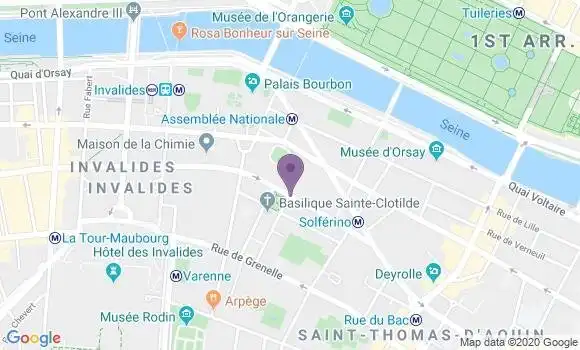 Localisation Restaurant  Le Square