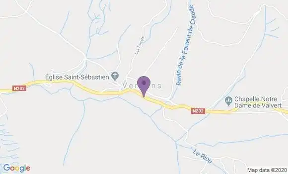 Localisation Restaurant  Le Chamatte