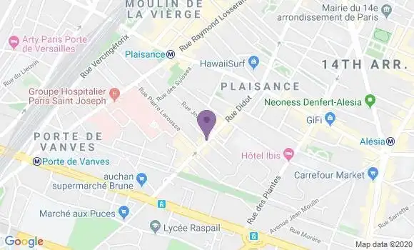 Localisation Restaurant  Le 14 Juillet