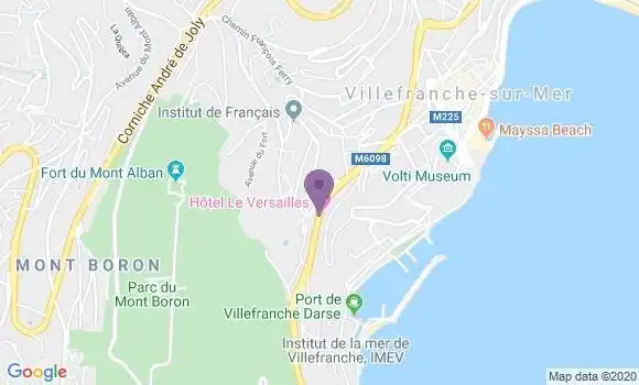 Localisation Restaurant Hôtel Le Versailles