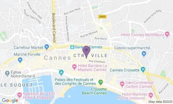 Localisation Warner Café