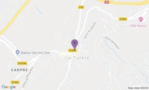 Localisation Restaurant  La Cave Turbiasque