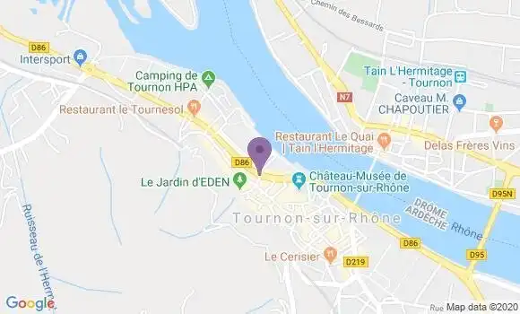 Localisation Restaurant  La Passerelle