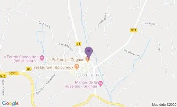 Localisation Restaurant  L