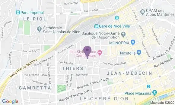 Localisation Pizzeria La Mascotte
