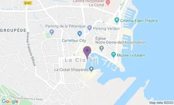Localisation Pizzeria de L