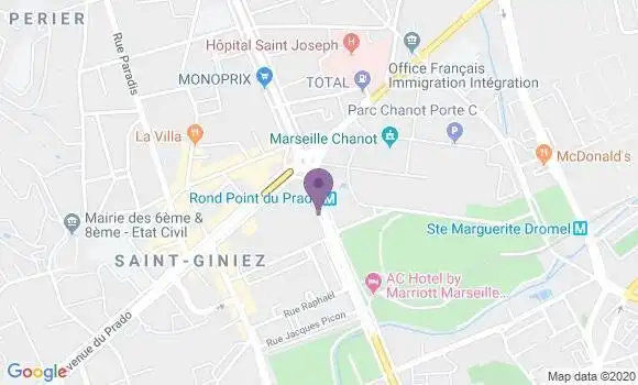 Localisation Brasserie du Stade