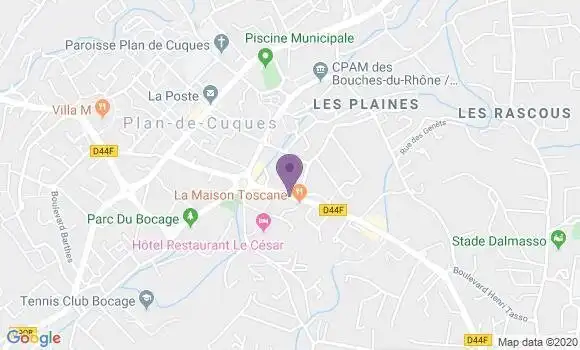 Localisation Restaurant  La Maison Toscane