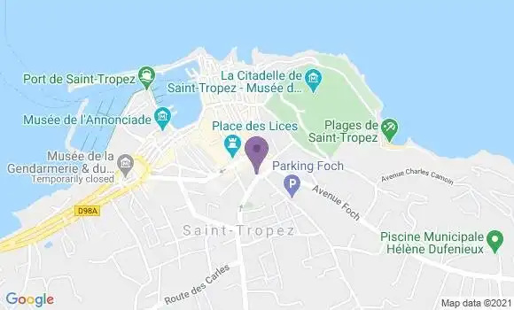 Localisation Le Bistrot des Lices