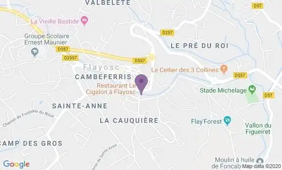Localisation Restaurant Gastronomique Le Cigalon