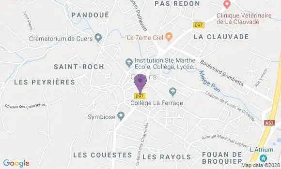 Localisation Restaurant  Terre de Vignes