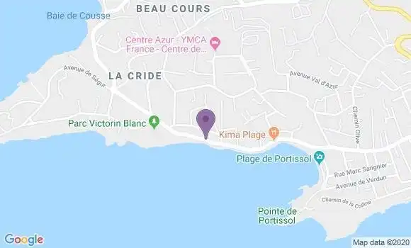 Localisation Restaurant  Kima plage