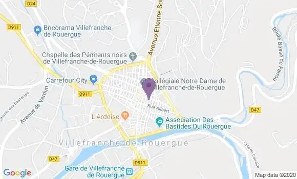 Localisation Pizzeria La Gabelle