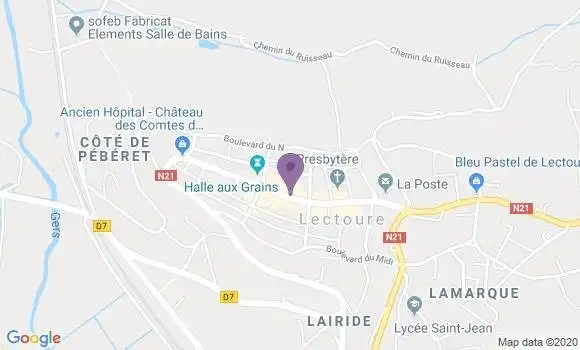 Localisation Restaurant  Le Bellevue