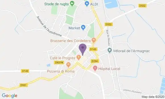 Localisation Restaurant  La Bonbonnière