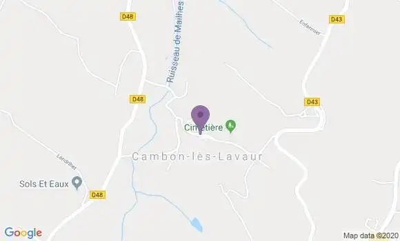 Localisation Auberge Le Relais Cathare