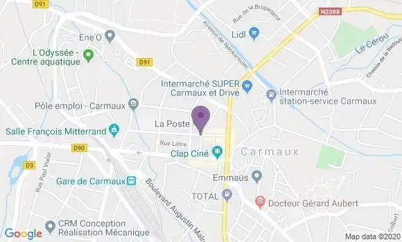Localisation Restaurant  Chez Martine