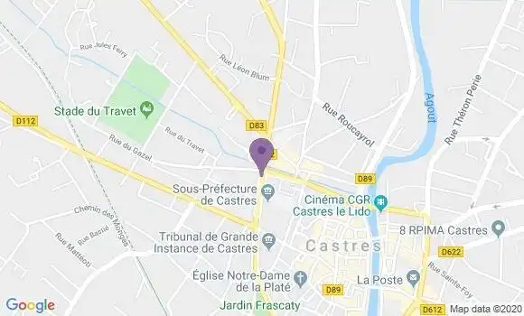 Localisation Restaurant Grill Le Jean jaures