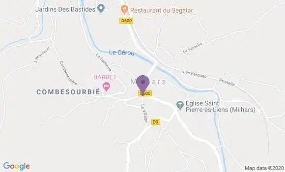 Localisation Restaurant du Ségalar