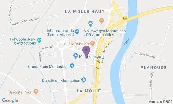 Localisation Restaurant Grill Poivre Rouge