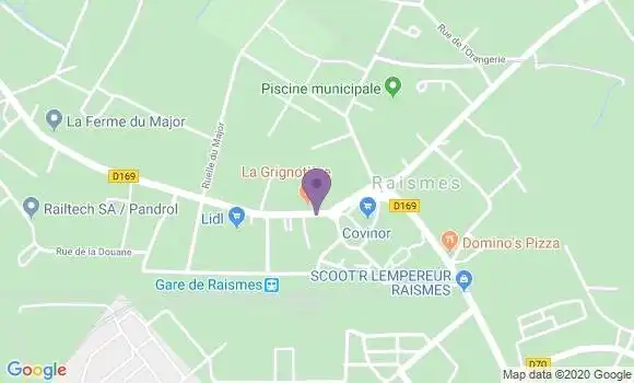 Localisation Restaurant Gastronomique La Grignotière