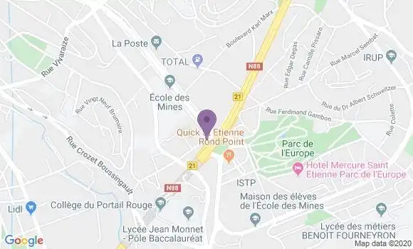 Localisation Brasserie La Bâtisse