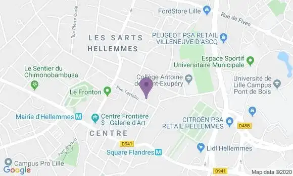 Localisation Cafétéria Flunch