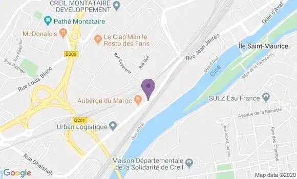 Localisation Auberge du Maroc